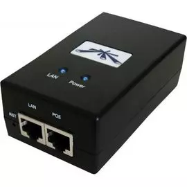 Блок питания Ubiquiti POE-24-24W с PoE, 220 VAC -> 24VDC 1A - с кнопкой Reset и удаленной перезагрузкой