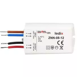 Блок питания Zamel ZNN-08-12 LED 12V DC 8W на стенну