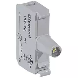 Блок подсветки Legrand 022910 Osmoz - для индикаторных кнопок и диффузоров, для комплектации, под винт, 24В~/=, белый