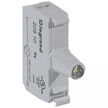 Блок подсветки Legrand 023060 Osmoz - для индикаторных кнопок и диффузоров, для комплектации, с пружинными клеммами, 24В~/=, белый