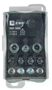 Блок распределительный EKF plc-kbr500 КБР на DIN-рейку и монтажную панель 500A