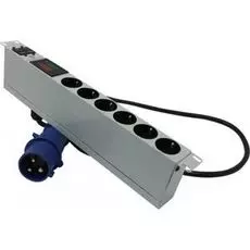 Блок розеток 19, 6 розеток NT SOC 230.32A2.VA-6S-IEC309 G 345148 горизонтальный, 230В, 32А, 2 автомата, с локальным мониторингом, выход: Schuko-6, вхо