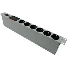 Блок розеток 19", 6 розеток NT SOC 230.16A1.VA-6S-С20 G 345142 горизонтальный, 230В, 16А, автомат, с локальным мониторингом, выход: Schuko-6, вход: С2