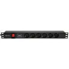 Блок розеток 19", 6 розеток 5bites PDU619A-06 6S,AL,SWITCH,1U,,2M*3G*1.5MM2,VDE