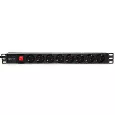 Блок розеток 19", 8 розеток 5bites PDU819P-01 8S,PVC,SWITCH,1U,2M*3G*1.5MM2,VDE