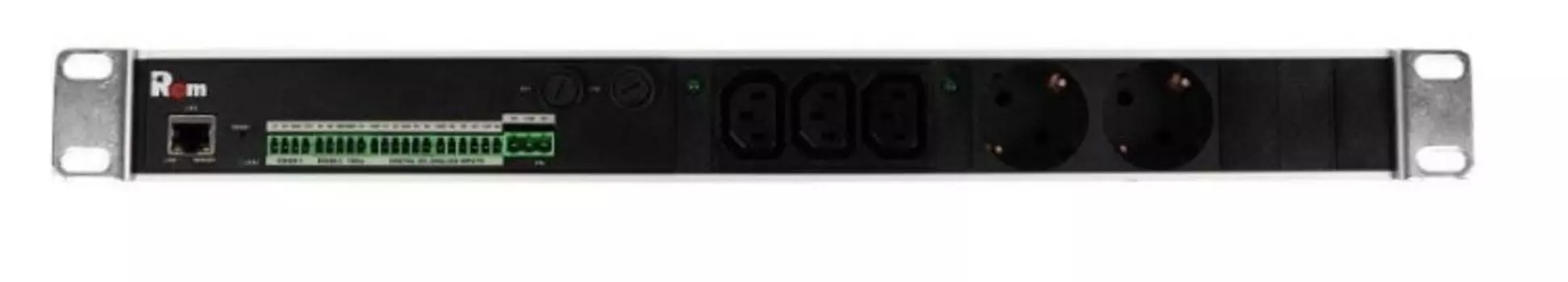 Блок розеток ЦМО R-MC1-32-2S-3C13-440-K управляемый с монит. Rem-MC1 2 S, 3*С13, 32A, алюм., 19", ко