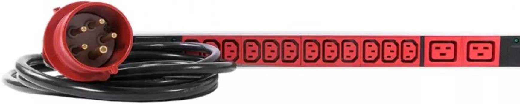 Блок розеток ЦМО R-MC8-3x16-36C13-6C19-MI-1820-3-3PN вертикальный, мониторинг, измерение, 3 фазы 16А