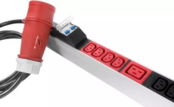 Блок розеток ЦМО R-MC8-3x32-24C13-6C19-A-MI-1820-3-3PN вертикальный, мониторинг, измерение, 3 фазы 3