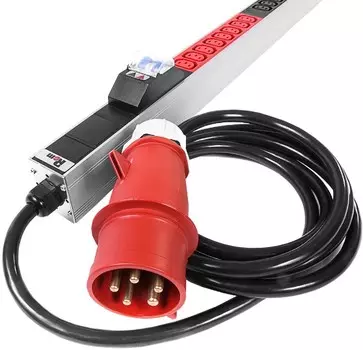 Блок розеток ЦМО R-MC8-3x32-36C13-A-MI-1820-3-3PN вертикальный, мониторинг, измерение, 3 фазы 32А, а