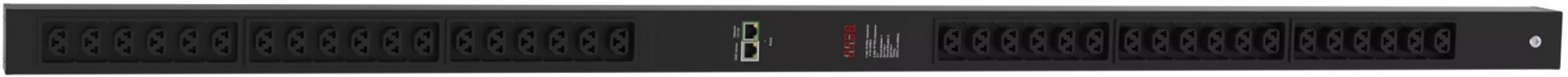 Блок розеток RAKTEK RTPM3242 PDU Local Metered | Локальное измерение по вводу, верт., 1-фазный ввод, 32A, 220-250В, 42 х универс. роз. С13/С19 (макс.