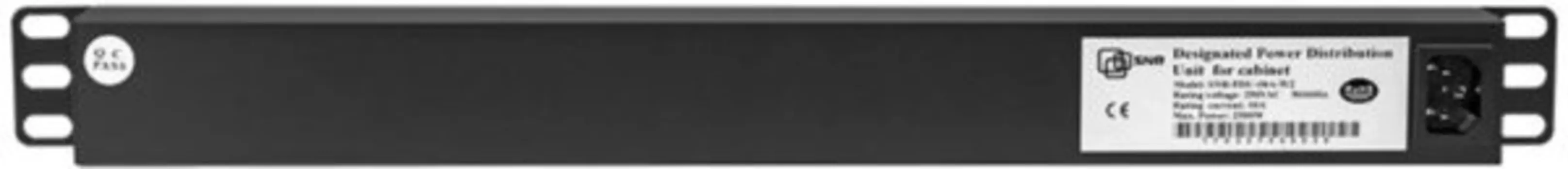 Блок розеток SNR SNR-PDU-08A-W2 8 гнезд IEC320 C13, без шнура питания с вилкой C14