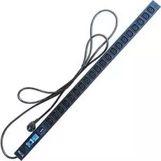 Блок розеток TWT TWT-PDV-20C3-GP Вертикальный, 20xC13, 250V, 16A, шнур 3 метра, вилка Schuko