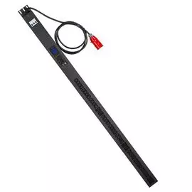 Блок розеток TWT TWT-PDVMT3-6x36-16A вертикальный с общим мониторингом по IP, 3-фазный, 16A, 6xC19 + 36xC13, шнур 3 метра, вилка IEC309