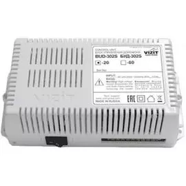 Блок VIZIT БУД-302S-20 управления и питания домофона серии 300, количество абонентов - до 20