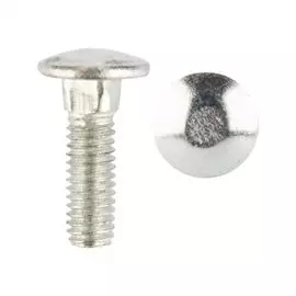 Болт KRANZ KR-01-3511-007 мебельный DIN 603, 6х20, короб (50 шт./уп.)