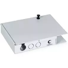 Бокс настенный Cabeus JJT-4-ST на 4 ST со сплайс пластиной и КДЗС (без пигтейлов и проходных адаптеров)