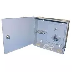 Бокс настенный Vimcom НКРУ-А8-SC на 8 портов SC (одна дверь), со сплайс пластиной (без пигтейлов и проходных адаптеров)