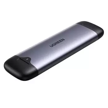 Бокс внешний UGREEN CM353 70532 USB-C+USB-A M.2 M-Key Hard Drive Enclosure (10Gbps). Цвет: серый космос