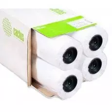 Бумага Cactus CS-LFP80-914457E-4 914мм-45.7м/80г/м2/белый втулка:50.8мм (2") (упак.:4рул)