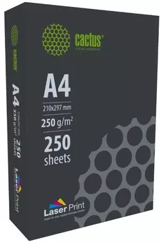 Бумага Cactus CS-LPA4250250 A4/250г/м2/250л./белый для лазерной печати