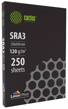 Бумага Cactus CS-LPSRA3120250 SRA3/120г/м2/250л./белый для лазерной печати