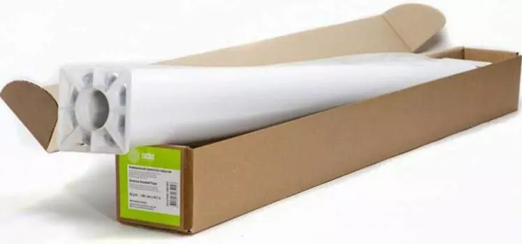Бумага Cactus CS-PC140-91430 36"(A0) 914мм-30м/140г/м2/белый универсальная (с покрытием) втулка:50.8мм (2")