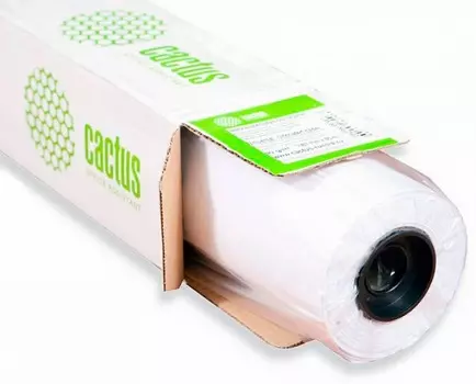 Бумага Cactus CS-PG200-106730 42"(A0+) 1067мм-30м/200г/м2/белый глянцевое универсальная (с покрытием)