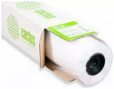 Бумага Cactus CS-PM90-106745 42" (A0+) 1067мм-45м/90г/м2/белый матовое универсальная (с покрытием) втулка:50.8мм (2") (упак.:1рул)