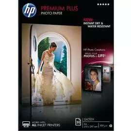 Бумага HP CR672A Premium Plus высококачественная глянцевая, 300 г/м2, A4 (21X29,7)/20л.