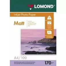 Бумага Lomond 0102006 A4 матовая 2х, 170г/м2, 100 листов