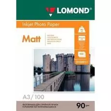 Бумага Lomond 0102011 A3 матовая, 90г/м2, 100 листов