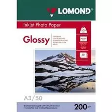 Бумага Lomond 0102024 A3 глянцевая, 200г/м2, 50 листов
