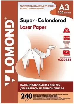 Бумага Lomond 0330133 A3/240г/м2/150л./белый матовое/матовое суперкаландрированная для лазерной печати