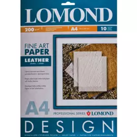 Бумага Lomond 0918041 Дизайнерская Глянцевая"Кожа", 200/А4/10л