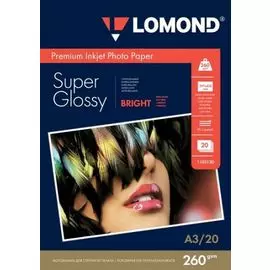 Бумага Lomond 1103130 A3 260г/м2 20л., суперглянцевая