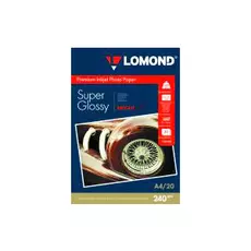 Бумага Lomond 1105100 A4 240г/м2 20л.cуперглянцевая