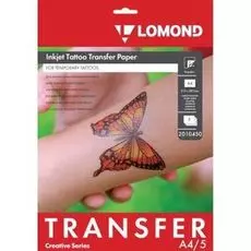 Бумага Lomond 2010450 для временных татуировок Inkjet Tattoo Transfer, А4, 5л