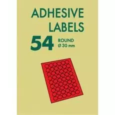 Бумага Lomond 2113005 Самоклеящаяся бумага LOMOND универсальная для этикеток,фА4 54-дел.(Д=30мм),