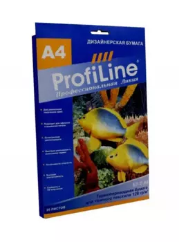 Бумага ProfiLine PL_ThP_D_0,2_A4_20 для термопереноса изображения на темную ткань, 0,2мм, А4, 20 л