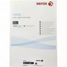 Бумага Xerox 003R93177 Наклейки Laser/Copier XEROX А4:65, 100 листов (38,1x21,2мм) Закругленные края.