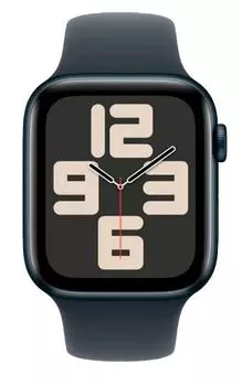 Часы Apple Watch SE GPS 40mm MXE73 Midnight Aluminium Case with Midnight Sport Band - S/M