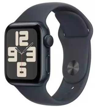 Часы Apple Watch SE GPS 40mm MXE93 Midnight Aluminium Case with Midnight Sport Band - M/L
