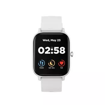 Часы Canyon Wildberry SW-74 металлический корпус, LCD-дисплей 1.3'', IP67, white
