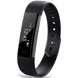 Часы Lime 115 black шагомер, подсчет калорий, будильник, чёрный ремешок