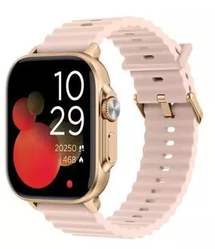 Часы TTEC Tempus 2SW03RA в прямоугольном металлическом корпусе с TFT-экраном диаметром 51 мм, розовое золото