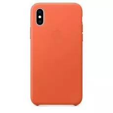 Чехол Apple Leather Case MVFQ2ZM/A для iPhone XS, sunset