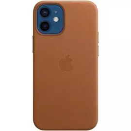 Чехол Apple Leather Case with MagSafe MHK93ZE/A для iPhone 12 mini saddle brown