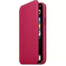 Чехол Apple Leather Folio MY1K2ZM/A Raspberry, для iPhone 11 Pro
