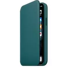 Чехол Apple Leather Folio MY1M2ZM/A Peacock, для iPhone 11 Pro