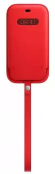 Чехол Apple Leather Sleeve with MagSafe MHYE3ZE/A для iPhone 12 | 12 Pro, red